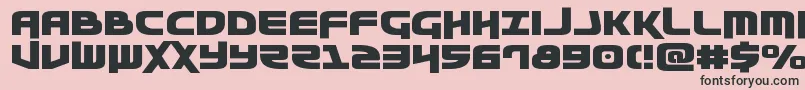 Шрифт Moltorsexpand – чёрные шрифты на розовом фоне