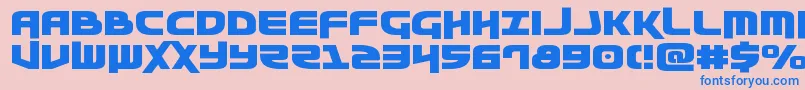 Шрифт Moltorsexpand – синие шрифты на розовом фоне