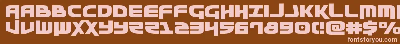 Шрифт Moltorsexpand – розовые шрифты на коричневом фоне