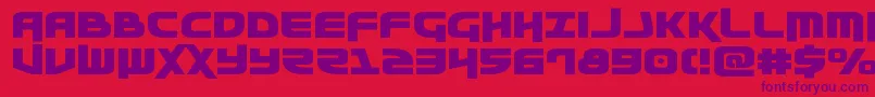Moltorsexpand Font – Purple Fonts on Red Background