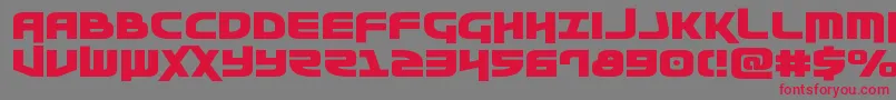 Moltorsexpand Font – Red Fonts on Gray Background