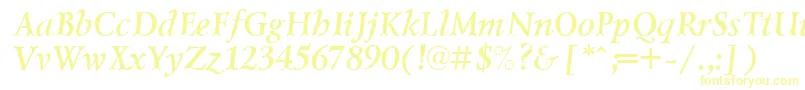 LazurskicttBolditalic Font – Yellow Fonts