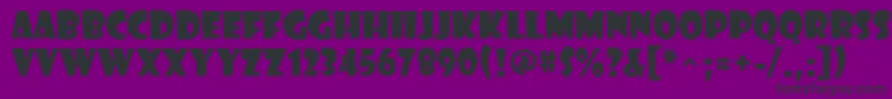 ShowcardGothic Font – Black Fonts on Purple Background