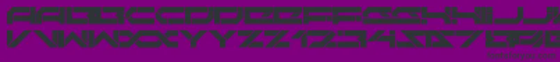 フォントDarktechLdr – 紫の背景に黒い文字