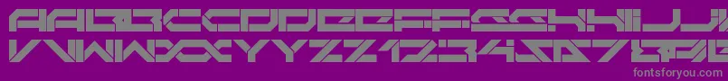 DarktechLdr Font – Gray Fonts on Purple Background