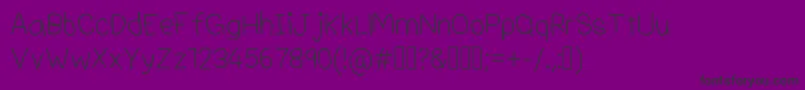 Adrianfontv4 Font – Black Fonts on Purple Background