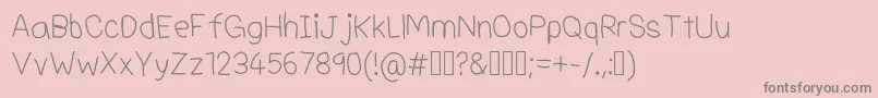 Adrianfontv4-Schriftart – Graue Schriften auf rosa Hintergrund