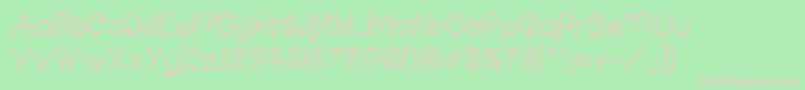 Curlholl Font – Pink Fonts on Green Background
