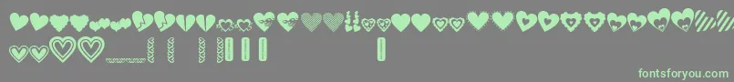 En savoir plus sur la police LovesDevine Police LovesDevine – polices vertes sur fond gris