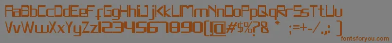 Rivesquare Font – Brown Fonts on Gray Background