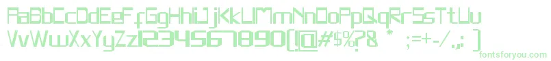 Rivesquare-Schriftart – Grüne Schriften auf weißem Hintergrund
