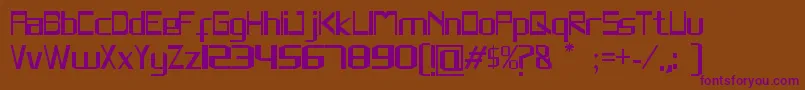 Rivesquare Font – Purple Fonts on Brown Background