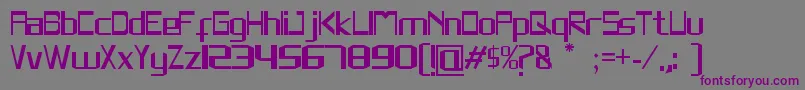 Rivesquare Font – Purple Fonts on Gray Background
