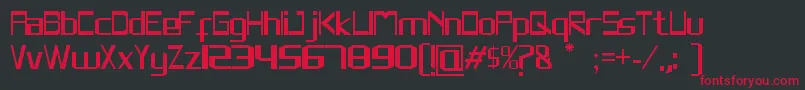 Rivesquare Font – Red Fonts on Black Background