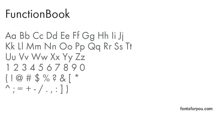 FunctionBook Font – alphabet, numbers, special characters