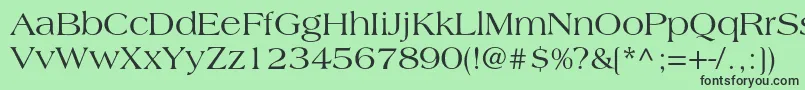 Lagunac Font – Black Fonts on Green Background