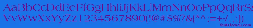 Lagunac Font – Purple Fonts on Blue Background