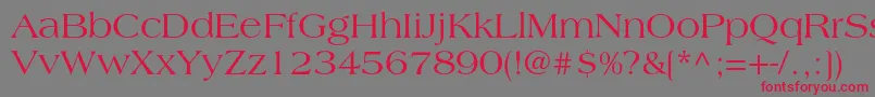 Lagunac Font – Red Fonts on Gray Background