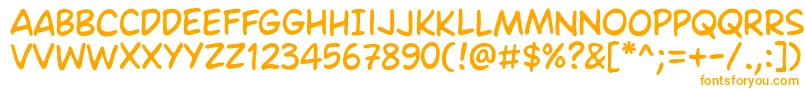 AmesRegular Font – Orange Fonts on White Background