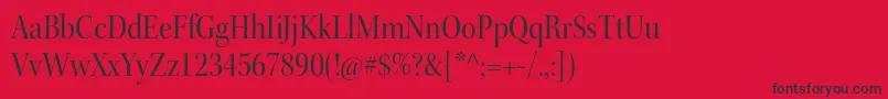 KeplerstdScndisp Font – Black Fonts on Red Background