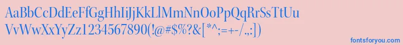 KeplerstdScndisp Font – Blue Fonts on Pink Background