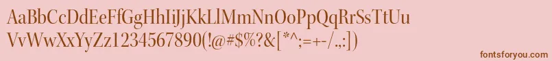 fuente KeplerstdScndisp – Fuentes Marrones Sobre Fondo Rosa