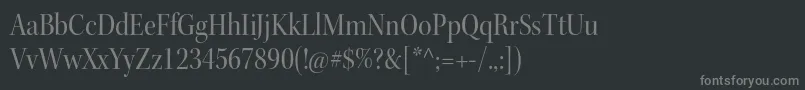 KeplerstdScndisp Font – Gray Fonts on Black Background
