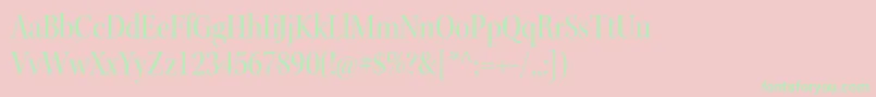 KeplerstdScndisp-Schriftart – Grüne Schriften auf rosa Hintergrund