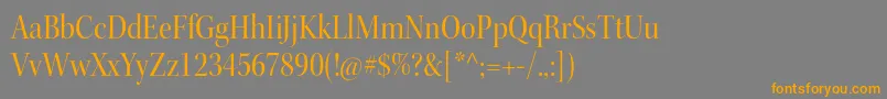 KeplerstdScndisp Font – Orange Fonts on Gray Background