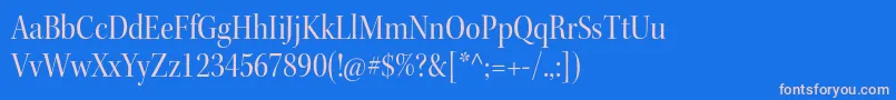 KeplerstdScndisp Font – Pink Fonts on Blue Background