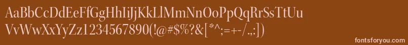 Шрифт KeplerstdScndisp – розовые шрифты на коричневом фоне