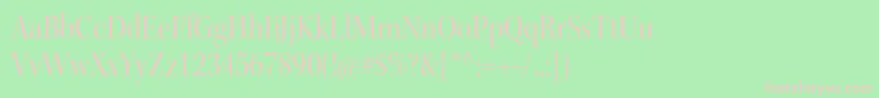 Шрифт KeplerstdScndisp – розовые шрифты на зелёном фоне