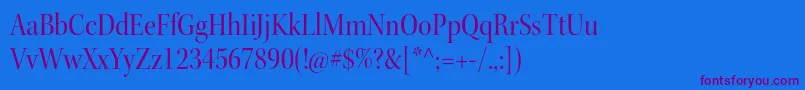 Шрифт KeplerstdScndisp – фиолетовые шрифты на синем фоне
