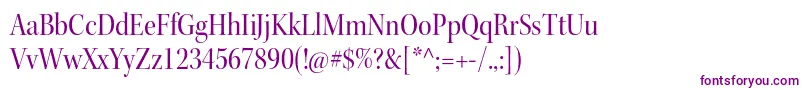 フォントKeplerstdScndisp – 紫色のフォント