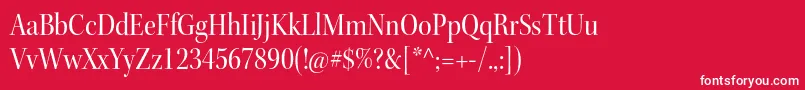 KeplerstdScndisp Font – White Fonts on Red Background