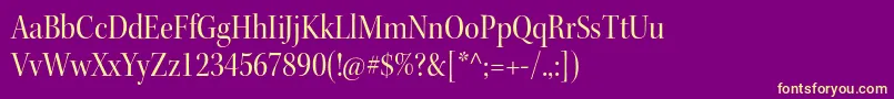 fuente KeplerstdScndisp – Fuentes Amarillas Sobre Fondo Morado