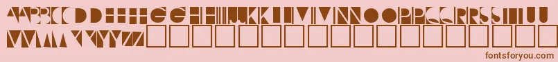 Negativeo Font – Brown Fonts on Pink Background