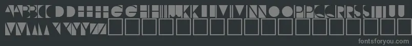 フォントNegativeo – 黒い背景に灰色の文字