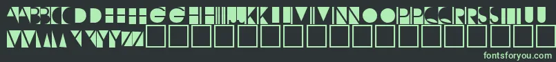 Negativeo-fontti – vihreät fontit mustalla taustalla