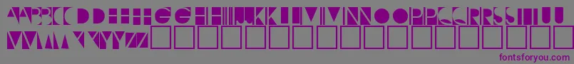 Negativeo Font – Purple Fonts on Gray Background