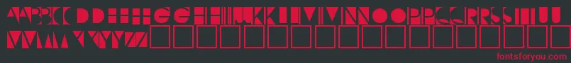 Negativeo Font – Red Fonts on Black Background