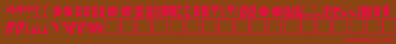 Negativeo Font – Red Fonts on Brown Background