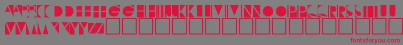 Negativeo Font – Red Fonts on Gray Background