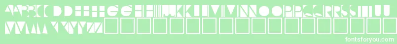 Negativeo Font – White Fonts on Green Background