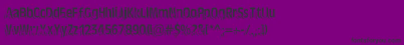 TenTonBallyhoo-Schriftart – Schwarze Schriften auf violettem Hintergrund