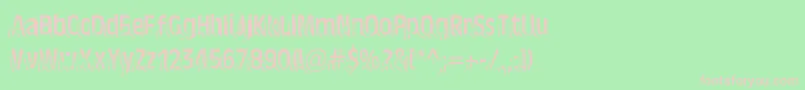 TenTonBallyhoo Font – Pink Fonts on Green Background
