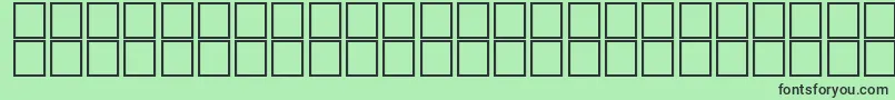 JaridahItalic Font – Black Fonts on Green Background