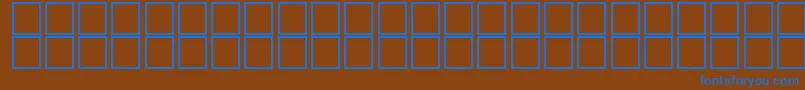 JaridahItalic Font – Blue Fonts on Brown Background