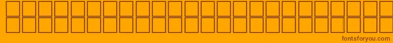 JaridahItalic Font – Brown Fonts on Orange Background