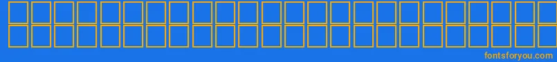JaridahItalic Font – Orange Fonts on Blue Background